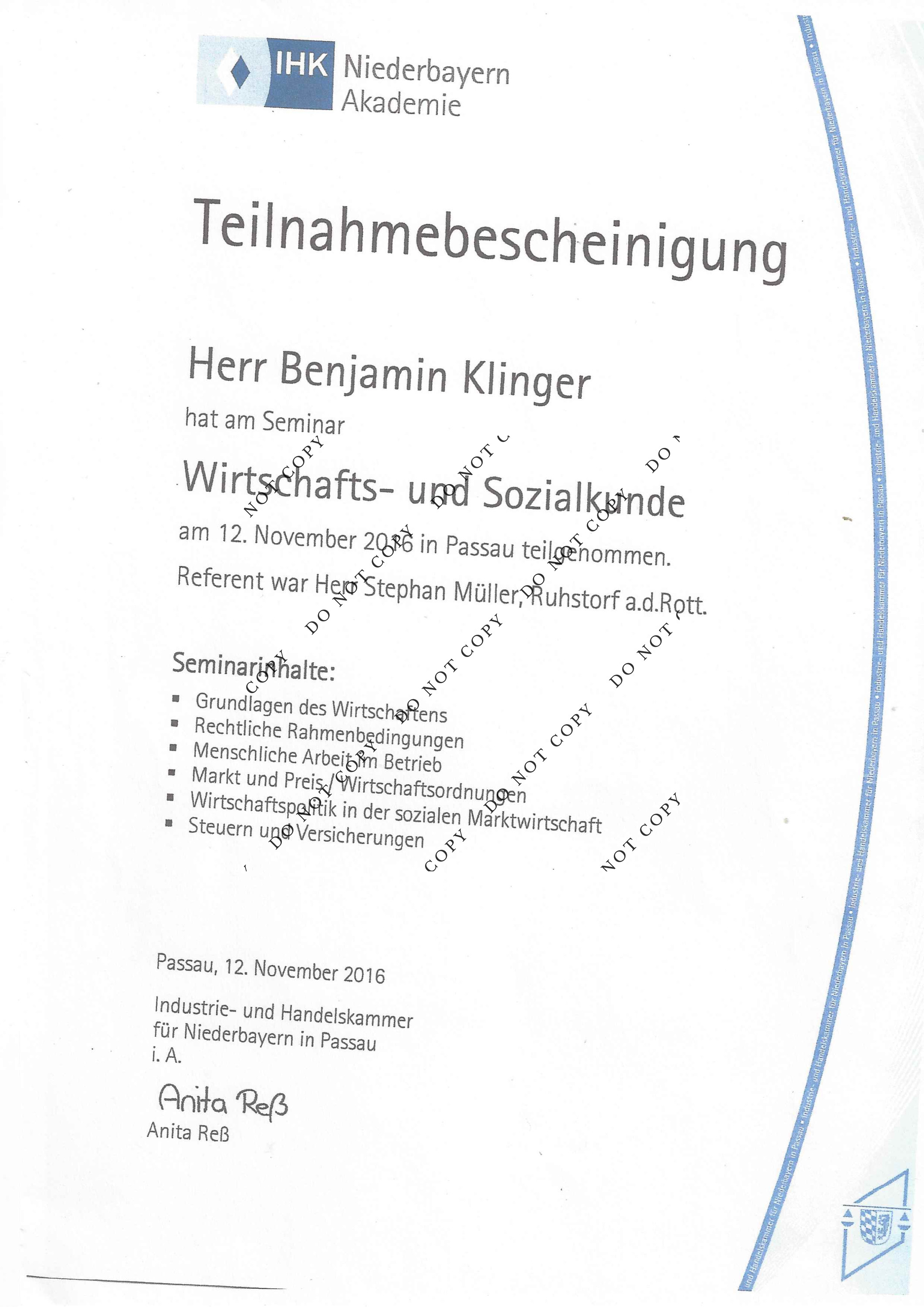 Wirtschaft und Sozialkunde